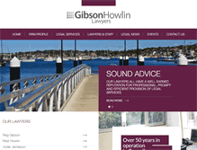 Tablet Screenshot of gibsonhowlinlawyers.com